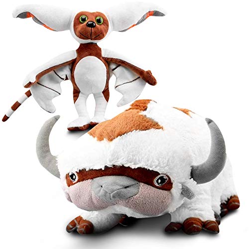 Dúo de abrazos de Avatar: peluches de Appa y Momo