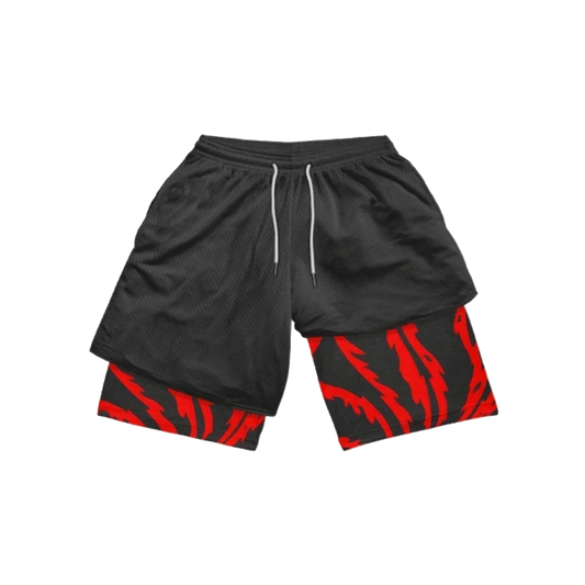 Red Jutsu Performance Shorts